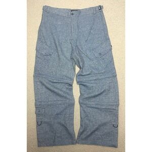 Vintage Y2K Delf Baggy Cargo Pants Mens 40 x 32 Wide Leg Hip Hop 90s Rap